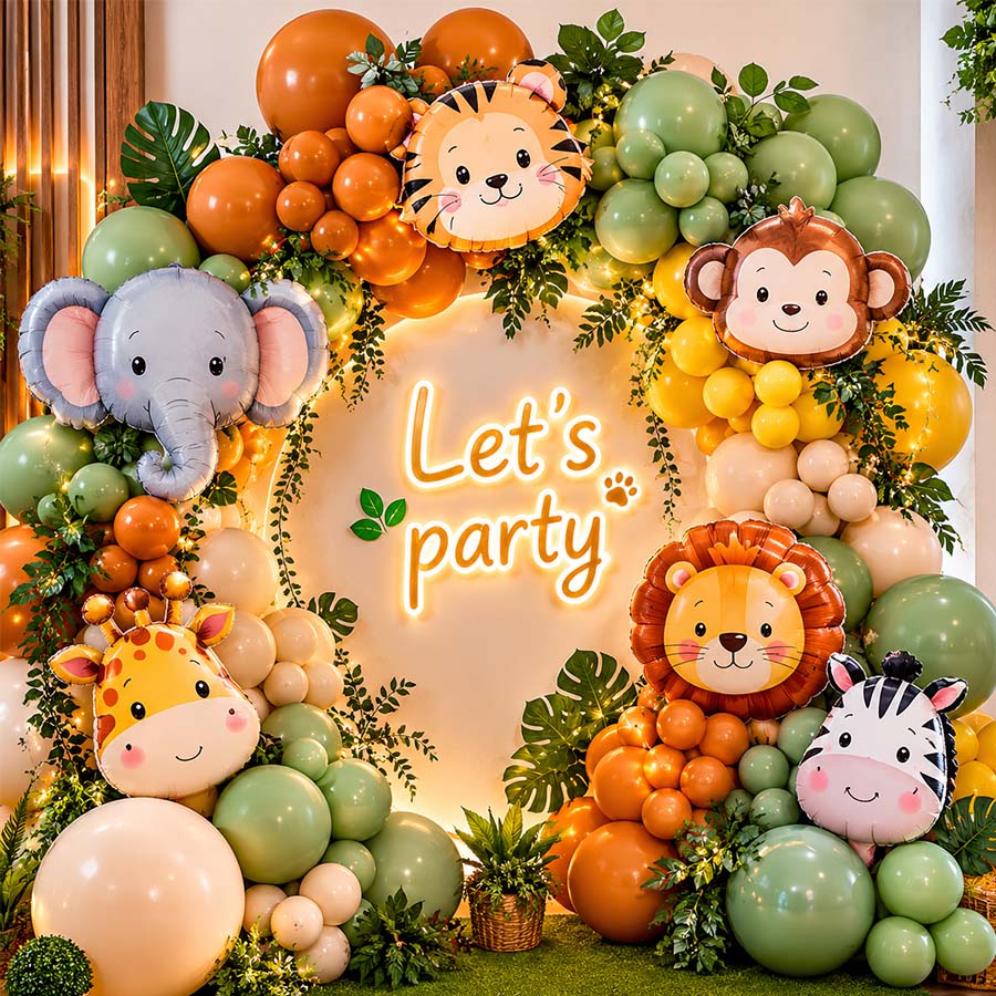 arco con globos fiesta infantil playa del carmen